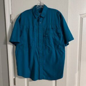 Reel Legends Men's Short Sleeve Vented Fishing Shirt Medium